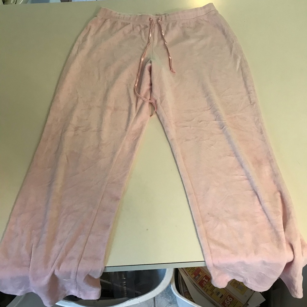Light pink velour pants